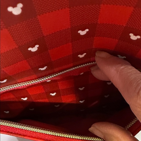 Disney 100 Red Checkered Backpack with Characters NWTS - Picture 13 of 13